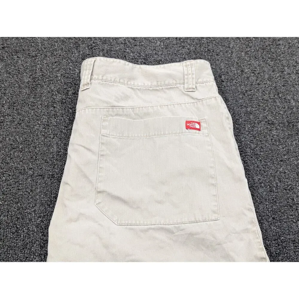 North Face Men's Pants Chino Travel ABLS Khaki Beige Straight Leg Size 38/32
